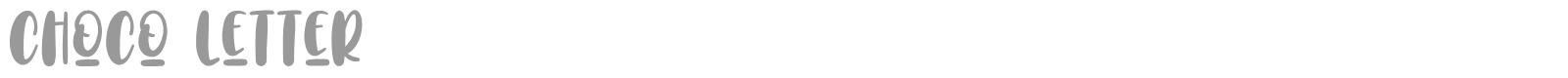 Choco Letter font preview